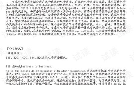 电子商务专业的知识点