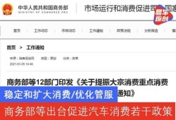 商务部规定的汽车能买吗（商务部汽车消费政策）
