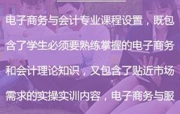 电子商务专业要学会计吗